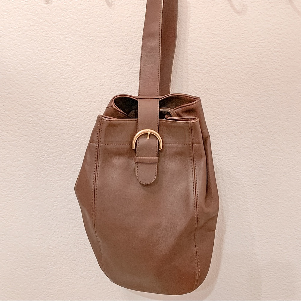 Vintage Classic Coach 4160 Soho Sling Bucket Bag Backpack Brown Leather